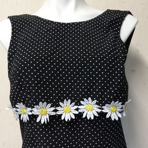 Vintage My Michelle Sleeveless Sundress Daisies